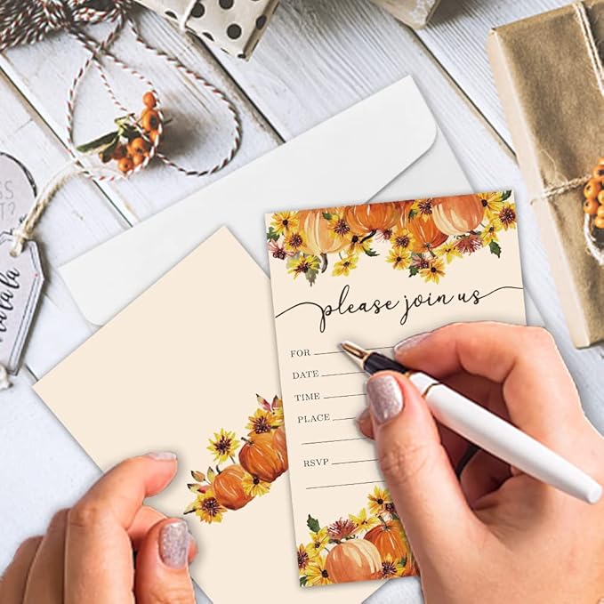 REWIDPARTY Thanksgiving Party Invitation Cards - Image 5