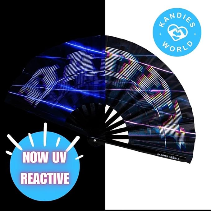 Kandies World Custom Festival Folding Hand Fan - Image 4