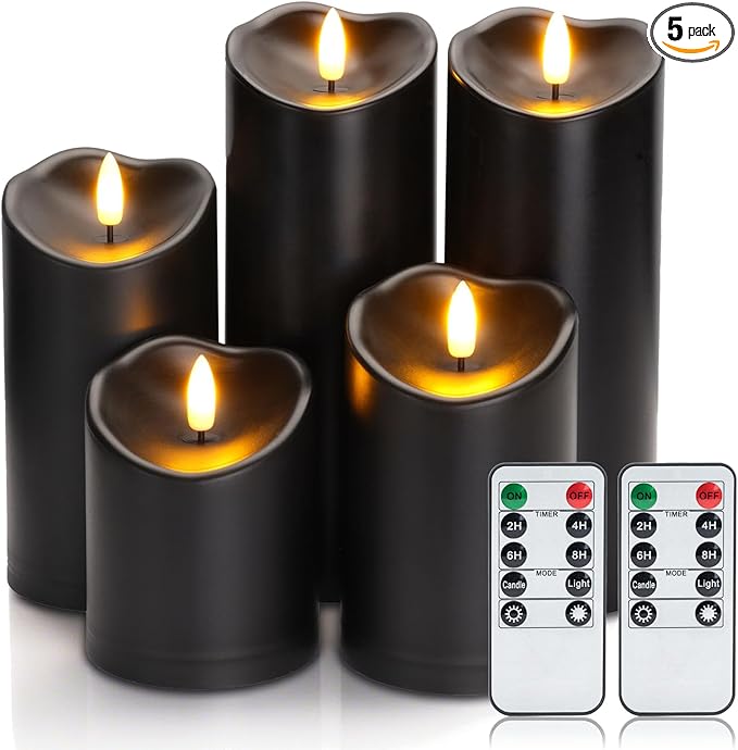 Amagic Black Halloween Flameless Candles by AMAGIC