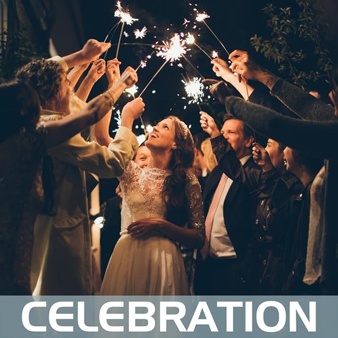 Portable 12-inch 40 Pieces Sparklers Wedding Send-Off, Suitable - Image 6