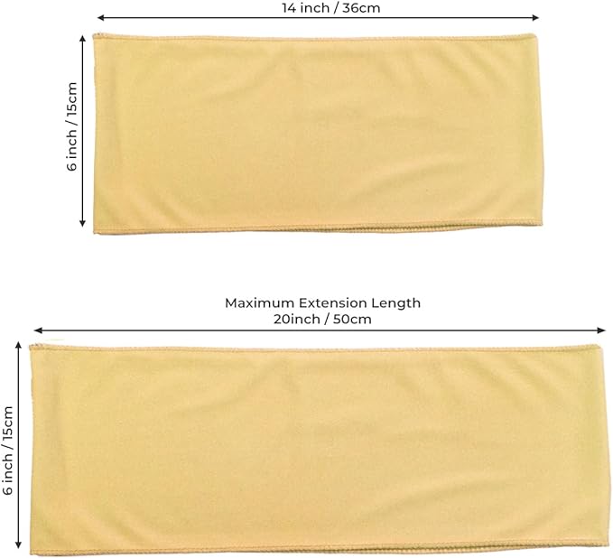 MDS Pack of 250 Spandex Chair Sashes Bows Elastic Stretch Dining Chair Bands - Image 5