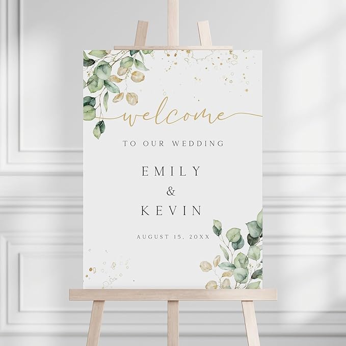 Welcome Wedding Sign Personalized, Pole Mount - Image 3