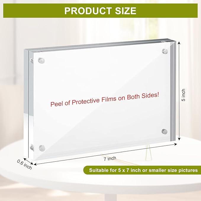 5x7 Acrylic Picture Frame 10 Pack - Image 2