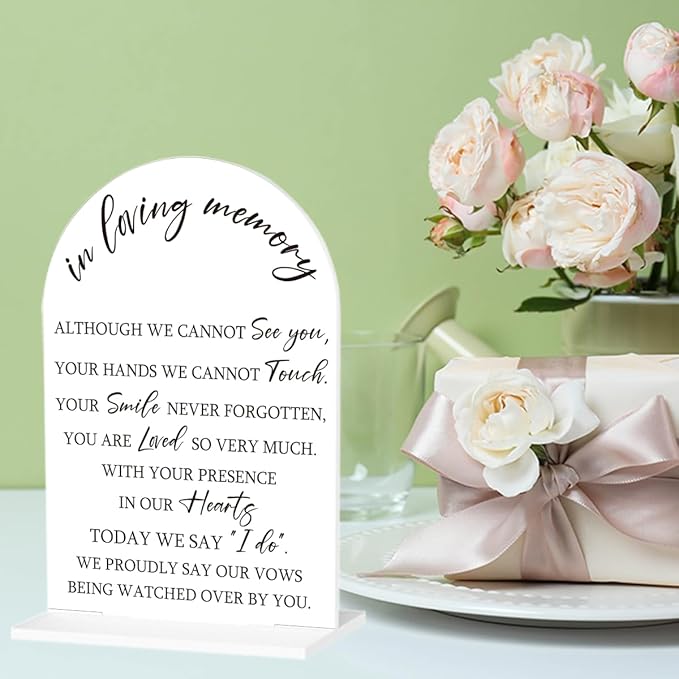 In Loving Memory Wedding Sign, Wedding Engagement Bridal Shower Baby Shower - Image 6