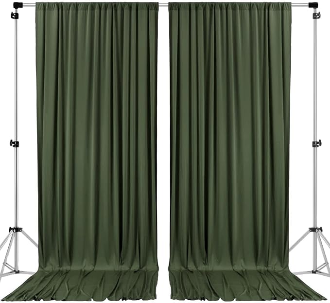 AK TRADING CO. 10 feet x 8 feet IFR Polyester Backdrop Drapes Curtains Panels by Fabrics%7CEventDecor%7CCrafts%7CUpholsteryFoam
