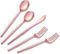 SUT 150Pcs Rose Gold Plastic Silverware, Disposable Cutlery Set, Heavy Duty by SeeYouTomorrow