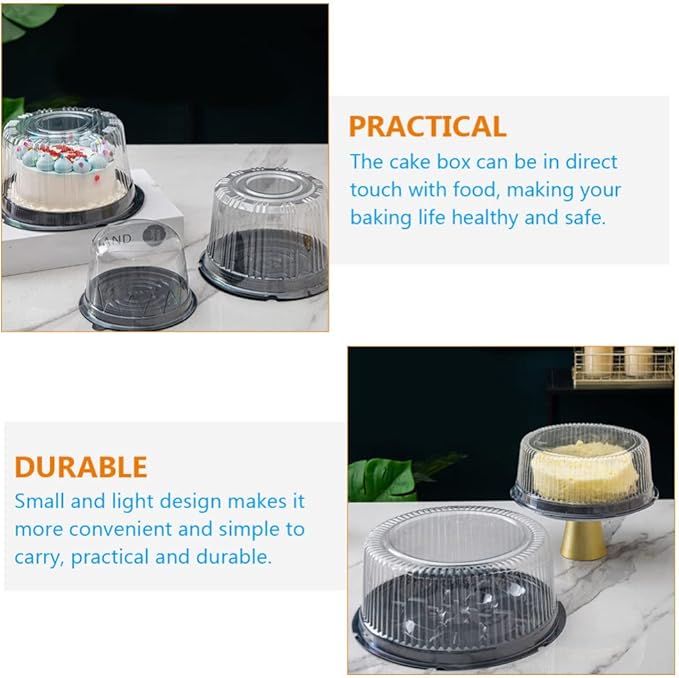 10-Pack Round Cake Stand & Dome - Image 4