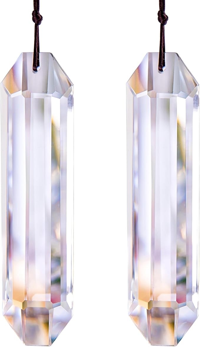 HDCRYSTALGIFTS Set 2 Crystal Suncatchers, 120mm Large Prism Sun Catchers - Image 8