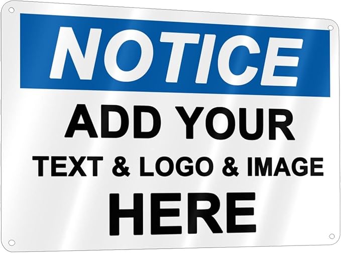 Custom Notice Signs Outdoor Metal by XIAYUEHUA