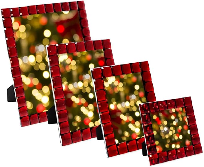 Isaac Jacobs Decorative Sparkling Jewel Picture Frame, Photo Display & Home - Image 4