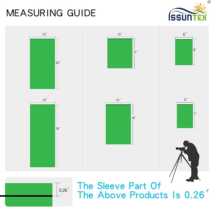 ISSUNTEX 5X7 ft Background Muslin Backdrop, Photo Studio, Collapsible High - Image 6