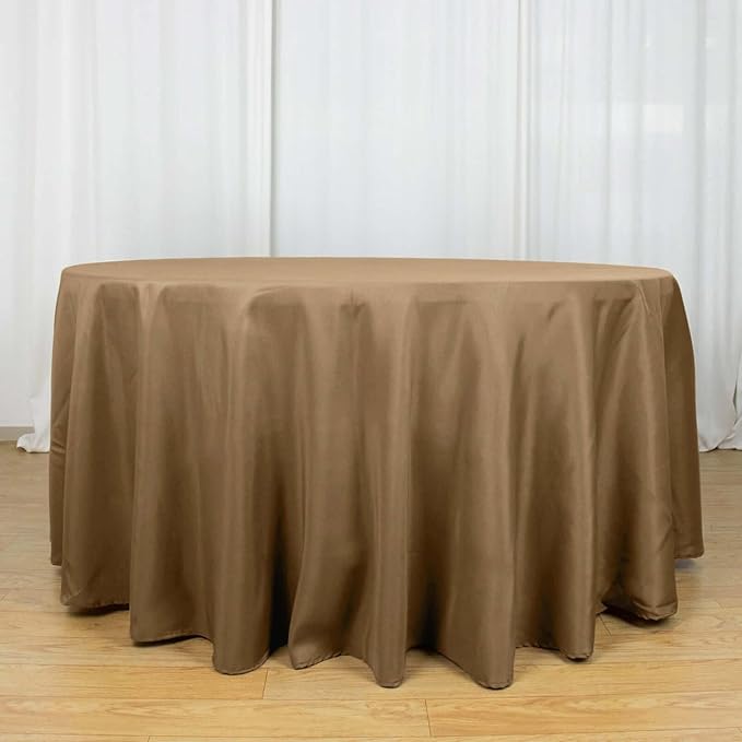 Efavormart Round Tablecloth, 120 Inch Stain & Wrinkle Resistant Washable Table by efavormart