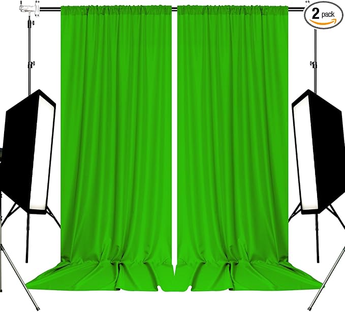 10ft x 8ft Green Screen Backdrop by MYSKYHOME