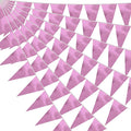 40M/130FT Pink Triangle Pennant Banner Flag Metallic Fabric Bunting Garland by raqieden