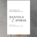 Modern Simple Wedding Welcome Signs, Customized Wedding Welcome Sign, Custom by Custom