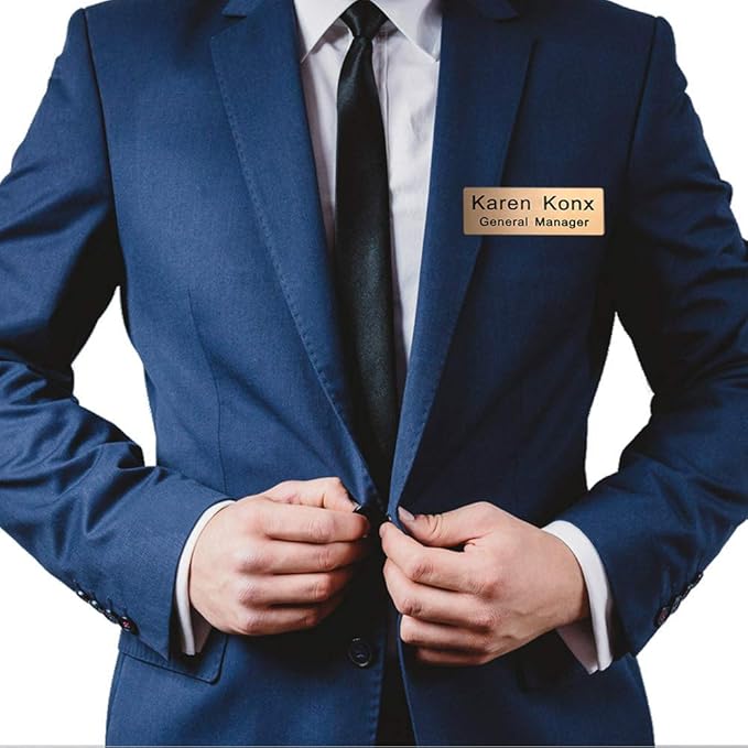 Custom Engraved Name Tag Badge for Business Personalized Identification - Image 5