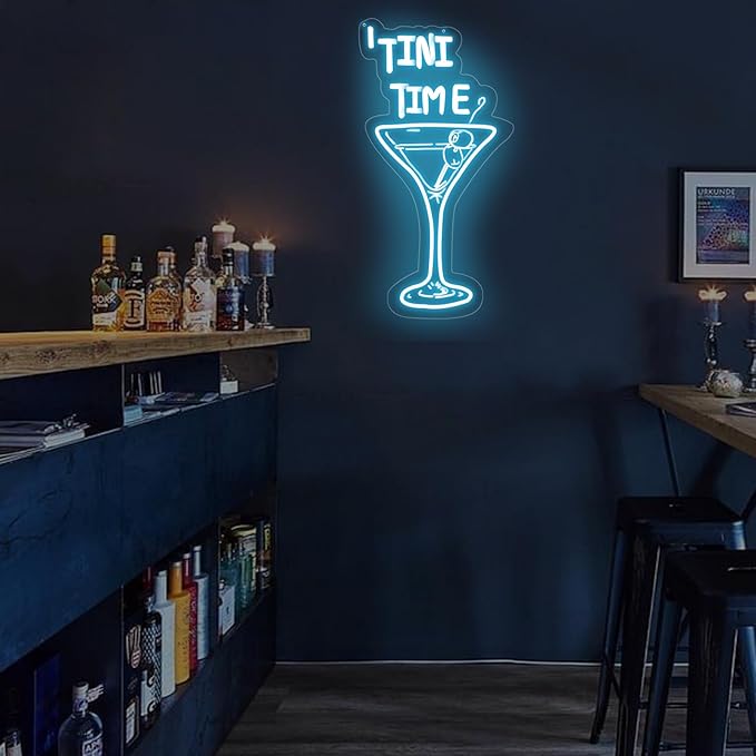 Tini Time LED Neon Sign, Martini Neon Sign - Image 6