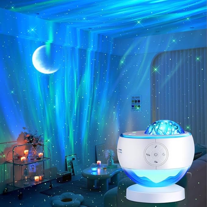 One Fire Northern Lights Projector, 16Color Galaxy Projector - Image 2