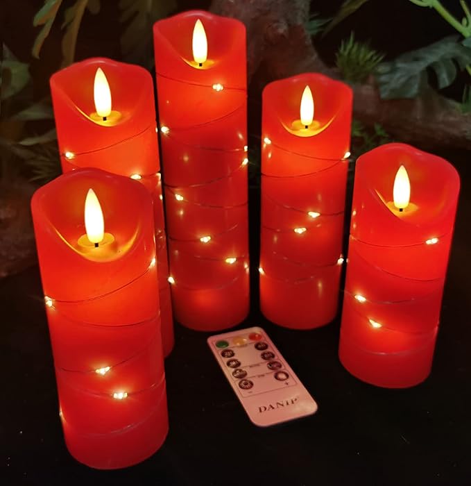 DANIP Red LED Flameless Candle - Image 3