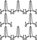8PCS Premium Black Iron Plate Stands by HENABLE