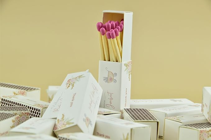 Customizable Baby Shower Matchboxes – Set of 10 – Cute Baby Design – Colorful - Image 5