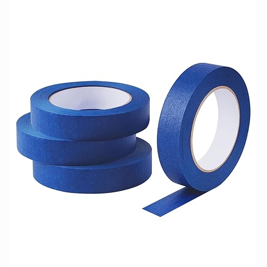 Lichamp 4 Pack Blue Painters Tape 1 inch by Lichamp
