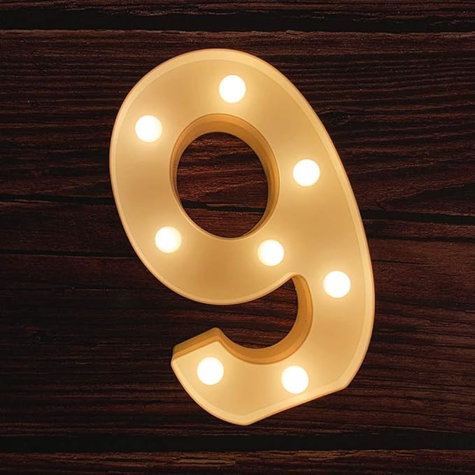 MUMUXI Marquee Light Up Letters | Large Light Up Numbers | Battery Powered and by MUMUXI