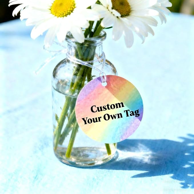 54-108 Pack Custom Hang Tag Personalized Name Paper Tags Customize Any Logo - Image 9