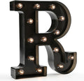 Light Up Black Alphabet Marquee Letters Sign LED Marquee Number Lights Sign by OYCBUZO