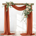 Terracotta Fall Thanksgiving Elegant Arch Draping Fabric Outdoor 1 Panel 29" × by Santaben