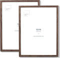 Opposite Wall - 12x16 in - Dark Solid Oak Wood Picture Frame - Lightweight by OppositeWall