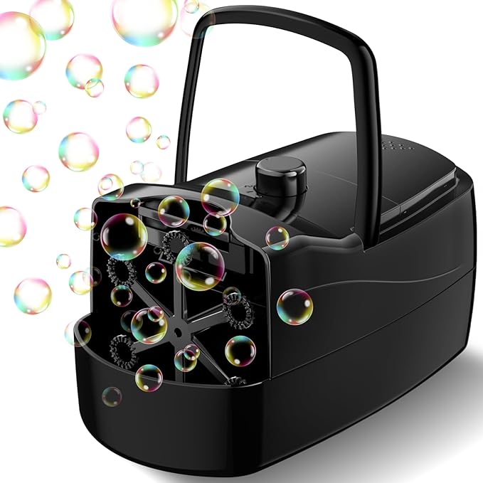 Bubble Machine - 18000+ Bubbles Per Minute, 2 Speed Settings, Battery/USB by Sizonjoy