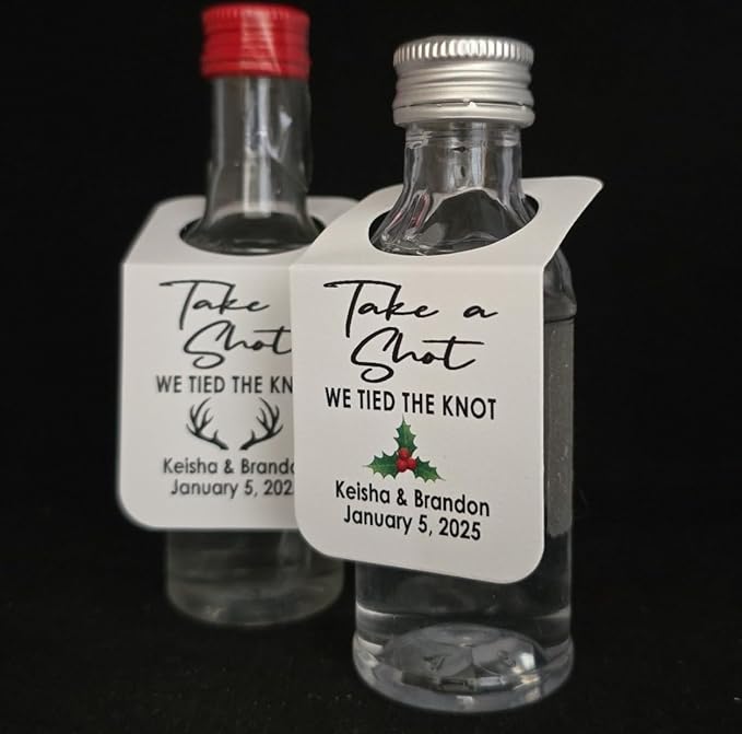 Take a Shot We Tied The Knot 1.5" x 3" - Image 3