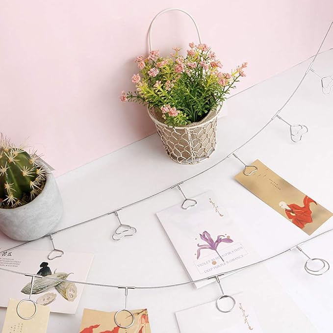 TFu Wall Hanging Photo Display, DIY Picture Photo Frame String - Image 3