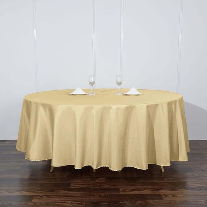 Efavormart Round Tablecloth, 108 Inch Stain & Wrinkle Resistant Washable Table by efavormart