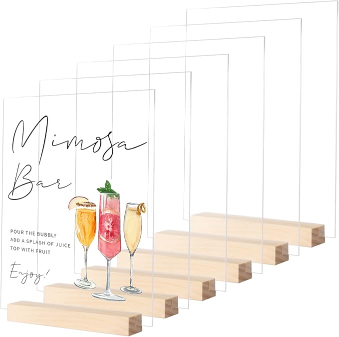 JINMURY 8x10 Inch Clear Acrylic Sign by JINMURY