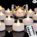 Remote Candles, 400+Hours Remote Control LED Tea Lights Votive Candle by Merrynights