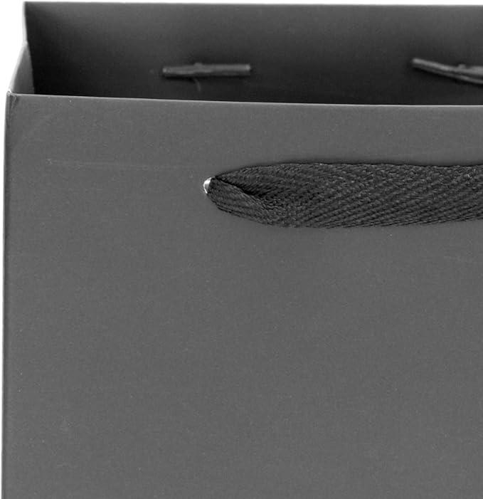 Black Paper Gift Bag 10 in Paper Gift Box Square Bottom Kraft Paper Bags - Image 4