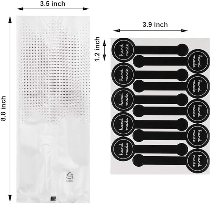 Cookie Bags for Packaging, Searik Translucent Plastic Cellophane Pastry Treat - Image 2