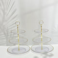 RAUVOLFIA 3 Tier Cupcake Stand, Small Tiered Serving Cake Stand, Transparent by RAUVOLFIA