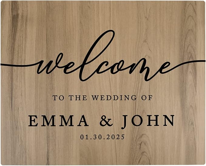 Andaz Press Large Wooden Welcome Sign by AndazPress