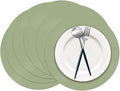 50 Pieces Sage Green Paper Place Mats Sage Round Disposable Table Mats Green by Datyiiha