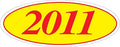 EZ-Line Oval Model Windshield Year Stickers by CarBowz