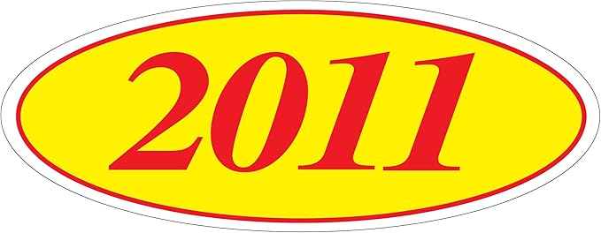 EZ-Line Oval Model Windshield Year Stickers by CarBowz