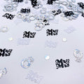 Wedding Party Table Confetti– 1.5 OZ | Mr and Mrs Diamond Ring Confetti by PARTVON