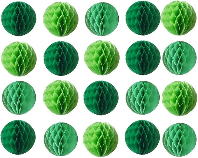 20pcs 3inch Honeycomb Flower Balls Party Honeycomb Balls Decoration Paper by ZGjoy