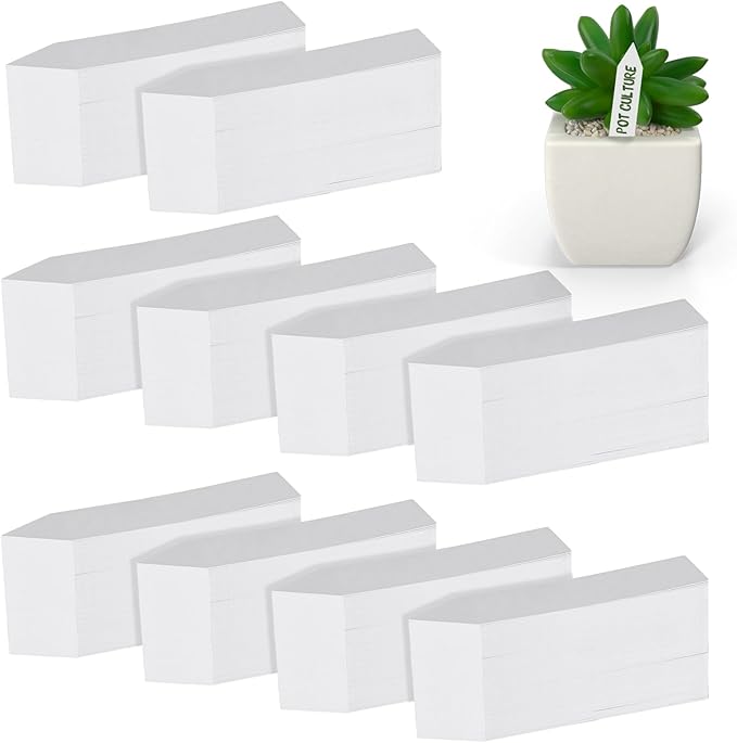 YaeCCC 1000 Pcs 4 Inches Plant Labels Plastic Plant Tags Nursery Garden Labels by YaeCCC