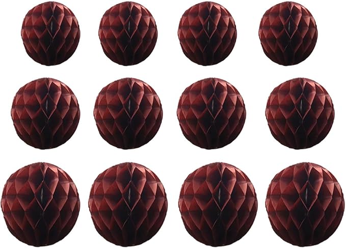 15pcs Honeycomb Balls Decorations 4'' 6'' 8'' Party Honeycomb Ball Flowers by Yangeey