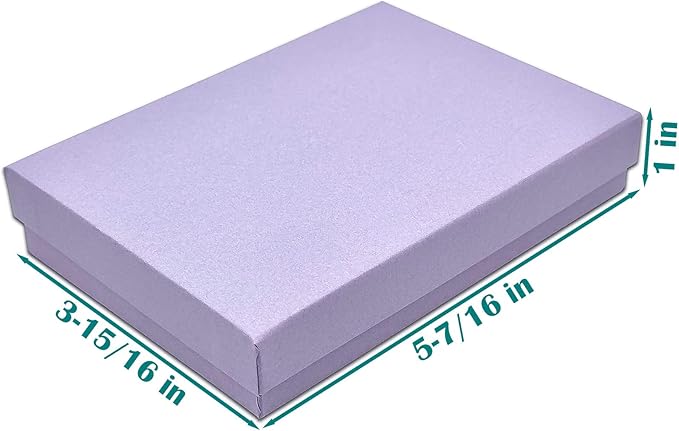 TheDisplayGuys - 25-Pack #53 Kraft Paper Cardboard Gift Boxes/Jewelry Cases w. - Image 2
