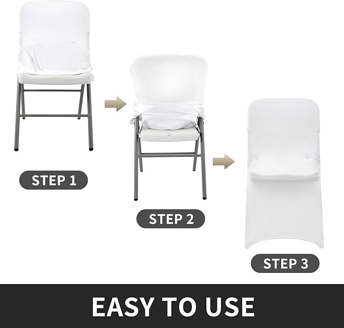 Peomeise Stretch Spandex Folding Chair Cover - Image 3